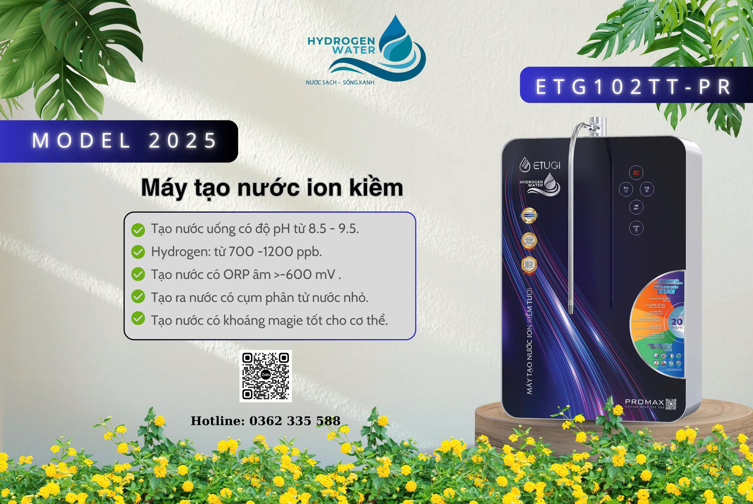 Máy Lọc Nước Ion Kiềm Treo Tường ETUGI ETG102TT- PR 2 Máy Lọc Nước Ion Kiềm Treo Tường Etugi Etg102Tt- Pr - Hình Ảnh 2